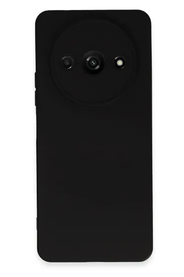 Newface Xiaomi Redmi A3 4G Kılıf Nano içi Kadife Silikon - Siyah resmi