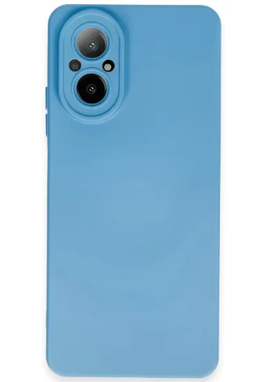 Newface Realme 12 Lite Kılıf Nano içi Kadife Silikon - Mavi resmi