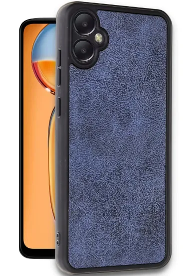 Newface Samsung Galaxy A05 Kılıf Aras Deri Kapak - Lacivert resmi