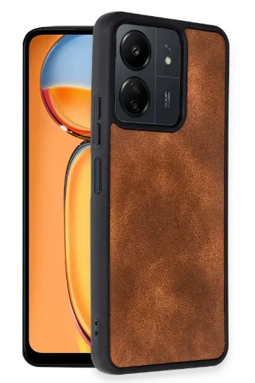 Newface Xiaomi Redmi 13C Kılıf Aras Deri Kapak - Taba resmi