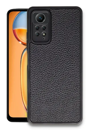 Newface Xiaomi Redmi Note 12 Pro 4G Kılıf Aras Deri Kapak - Siyah resmi