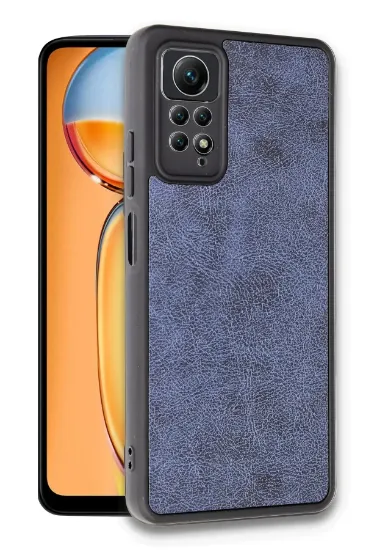 Newface Xiaomi Redmi Note 12 Pro 4G Kılıf Aras Deri Kapak - Lacivert resmi