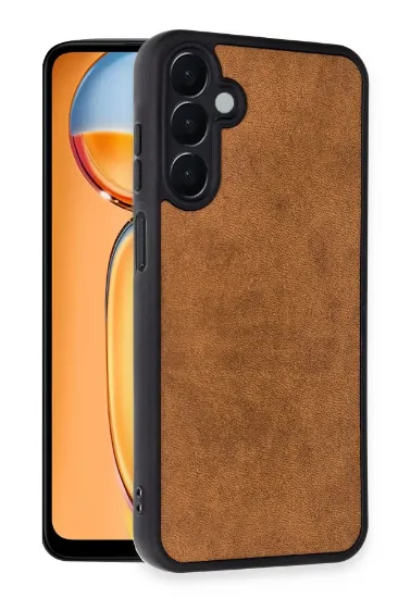 Newface Samsung Galaxy M15 Kılıf Aras Deri Kapak - Taba resmi