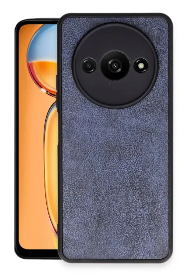 Newface Xiaomi Redmi A3 4G Kılıf Aras Deri Kapak - Lacivert resmi