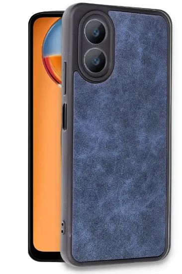 Newface Oppo A38 Kılıf Aras Deri Kapak - Lacivert resmi
