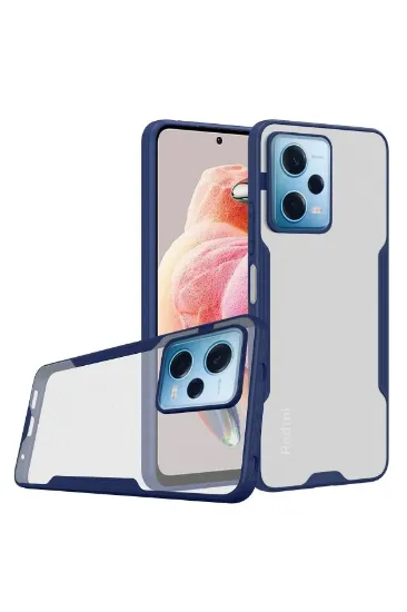 Newface Xiaomi Redmi Note 12 5G Kılıf Platin Silikon - Lacivert resmi