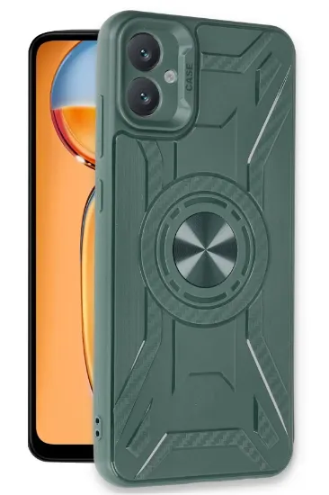 Newface Samsung Galaxy A05 Kılıf Lincoln Silikon - Koyu Yeşil resmi
