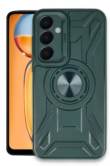 Newface Samsung Galaxy A35 5G Kılıf Lincoln Silikon - Koyu Yeşil resmi