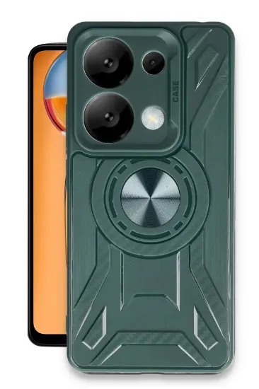 Newface Xiaomi Redmi Note 13 Pro 5G Kılıf Lincoln Silikon - Koyu Yeşil resmi