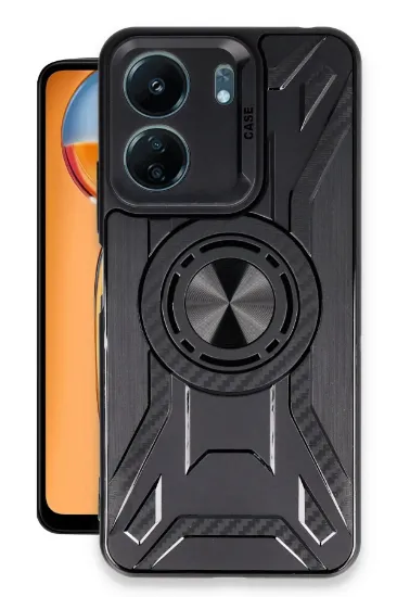 Newface Xiaomi Redmi 13C Kılıf Lincoln Silikon - Siyah resmi