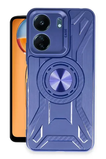Newface Xiaomi Redmi 13C Kılıf Lincoln Silikon - Lacivert resmi