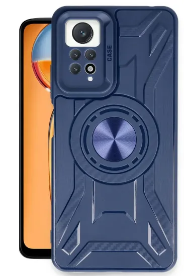 Newface Xiaomi Redmi Note 12 Pro 4G Kılıf Lincoln Silikon - Lacivert resmi