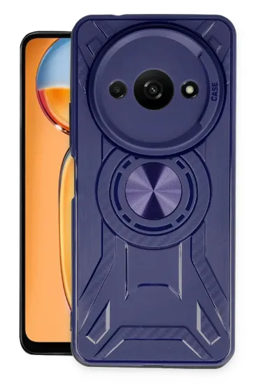 Newface Xiaomi Redmi A3 4G Kılıf Lincoln Silikon - Lacivert resmi