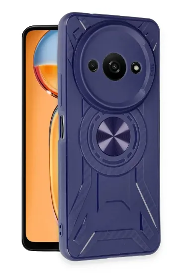 Newface Xiaomi Redmi A3 4G Kılıf Lincoln Silikon - Lacivert resmi