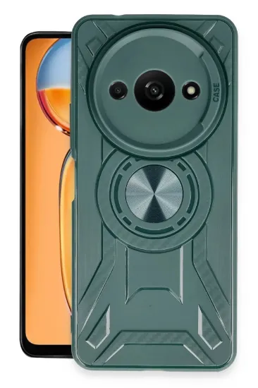 Newface Xiaomi Redmi A3 4G Kılıf Lincoln Silikon - Koyu Yeşil resmi