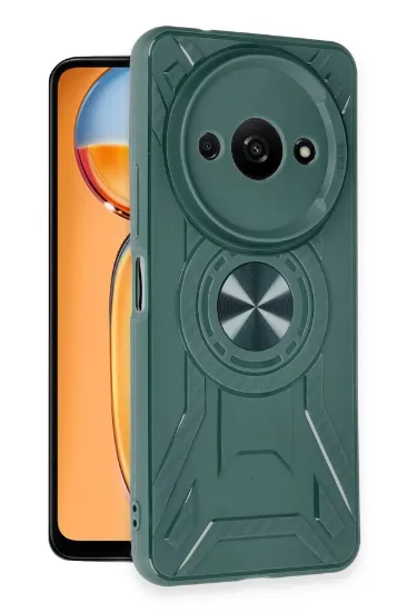Newface Xiaomi Redmi A3 4G Kılıf Lincoln Silikon - Koyu Yeşil resmi