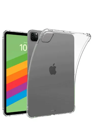 Newface iPad Pro 13 (2024) Kılıf Anti Şeffaf Tablet Silikon - Şeffaf resmi