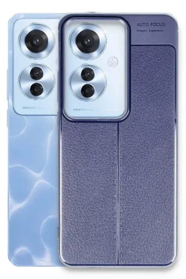 Newface Oppo Reno 11F Kılıf Auto Focus Kapak - Lacivert resmi