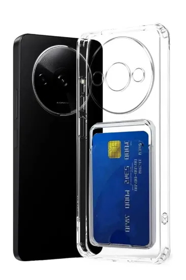 Newface Xiaomi Redmi A3 4G Kılıf Kart Şeffaf Silikon - Şeffaf resmi