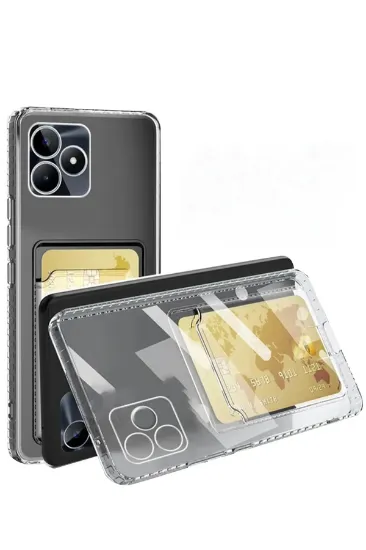 Newface Realme Note 50 4G Kılıf Kart Şeffaf Silikon - Şeffaf resmi