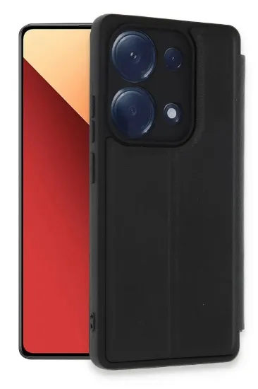 Newface Xiaomi Redmi Note 13 Pro 4G Kılıf Flip Cover - Siyah resmi