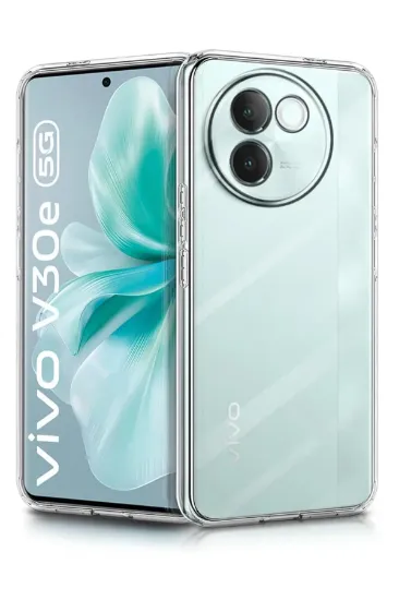 Newface Vivo V30e Kılıf Lüx Şeffaf Silikon resmi
