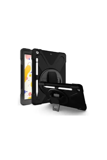Newface iPad Air 11 (2024) Kılıf Amazing Tablet Kapak - Siyah resmi