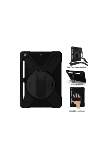 Newface iPad Air 11 (2024) Kılıf Amazing Tablet Kapak - Siyah resmi