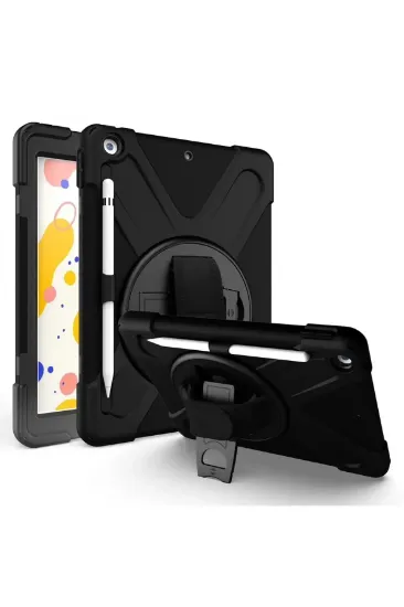 Newface iPad Air 13 (2024) Kılıf Amazing Tablet Kapak - Siyah resmi
