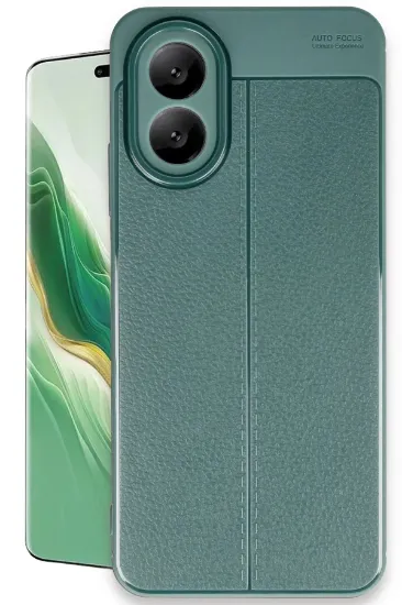 Newface Oppo A38 Kılıf Auto Focus Kapak - Koyu Yeşil resmi