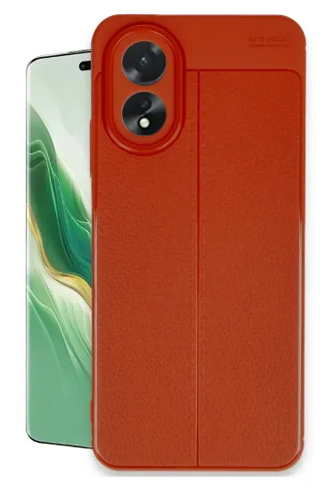 Newface Oppo A38 Kılıf Auto Focus Kapak - Kırmızı resmi