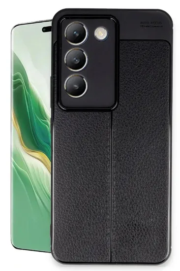 Newface Vivo V30 Lite 4G Kılıf Auto Focus Kapak - Siyah resmi