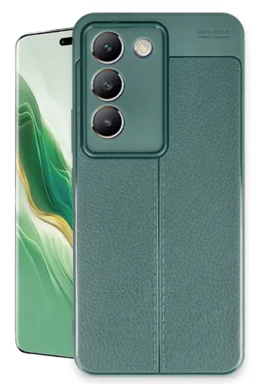 Newface Vivo V30 Lite 4G Kılıf Auto Focus Kapak - Koyu Yeşil resmi