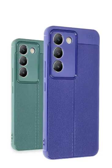 Newface Vivo V30 Lite 4G Kılıf Auto Focus Kapak - Mavi resmi