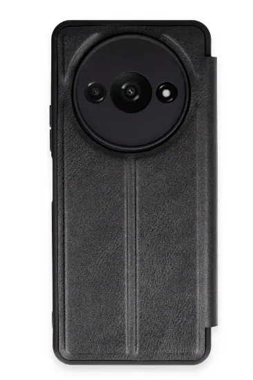 Newface Xiaomi Redmi A3 4G Kılıf Flip Cover - Siyah resmi
