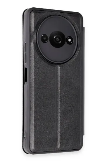 Newface Xiaomi Redmi A3 4G Kılıf Flip Cover - Siyah resmi