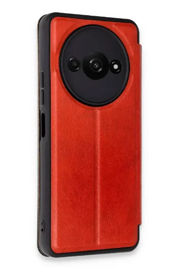 Newface Xiaomi Redmi A3 4G Kılıf Flip Cover - Kırmızı resmi