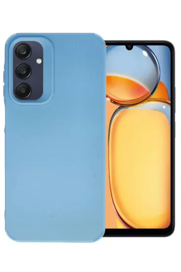 Newface Samsung Galaxy A55 5G Kılıf Petro Silikon - Mavi resmi