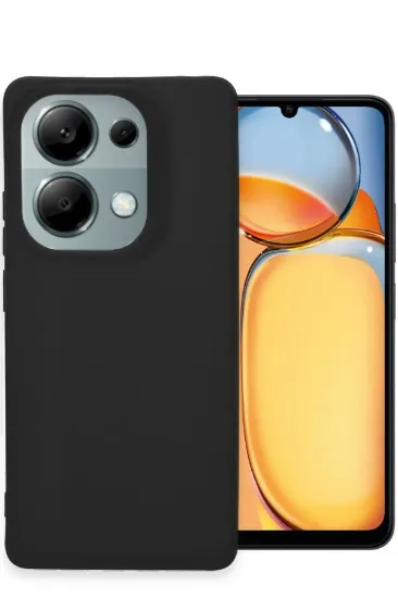 Newface Xiaomi Redmi Note 13 4G Kılıf Petro Silikon - Siyah resmi