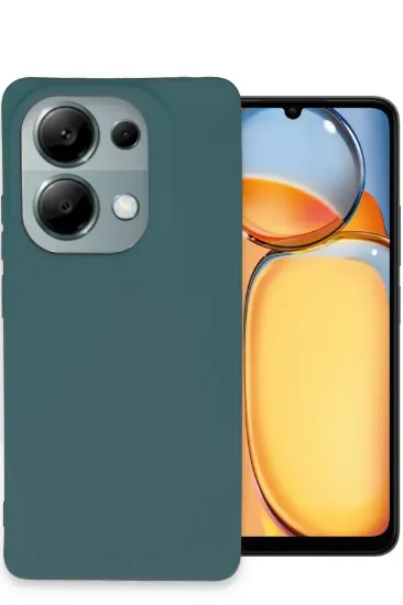 Newface Xiaomi Redmi Note 13 4G Kılıf Petro Silikon - Koyu Yeşil resmi