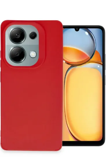 Newface Xiaomi Redmi Note 13 Pro 4G Kılıf Petro Silikon - Kırmızı resmi