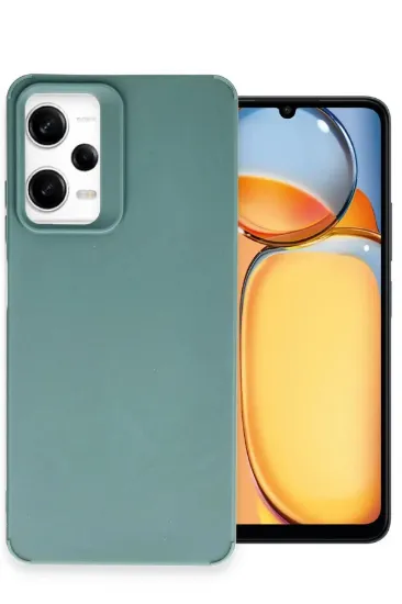 Newface Xiaomi Redmi Note 12 Pro 4G Kılıf Petro Silikon - Koyu Yeşil resmi