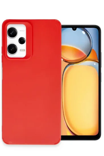 Newface Xiaomi Redmi Note 12 Pro 4G Kılıf Petro Silikon - Kırmızı resmi
