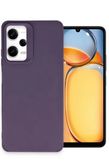 Newface Xiaomi Redmi Note 12 Pro 4G Kılıf Petro Silikon - Mürdüm resmi