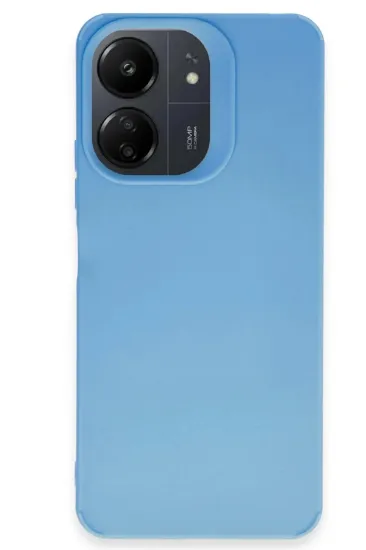 Newface Xiaomi Redmi 13C Kılıf Petro Silikon - Mavi resmi