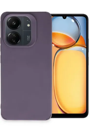 Newface Xiaomi Redmi 13C Kılıf Petro Silikon - Mürdüm resmi