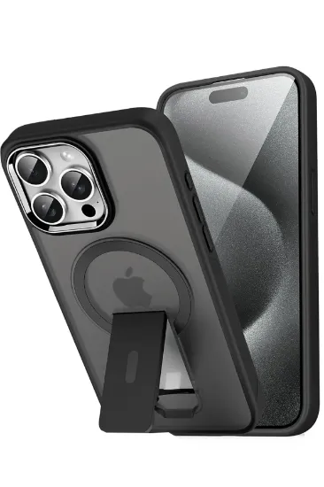 Newface iPhone 16 Pro Max Tork Magsafe Standlı Kapak - Siyah resmi