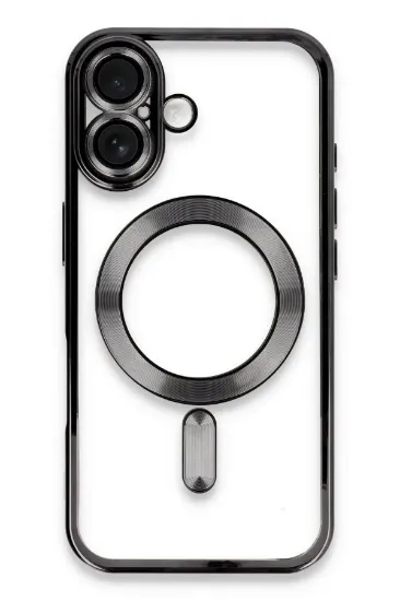 Newface iPhone 16 Plus Kılıf Kross Magneticsafe Kapak - Siyah resmi