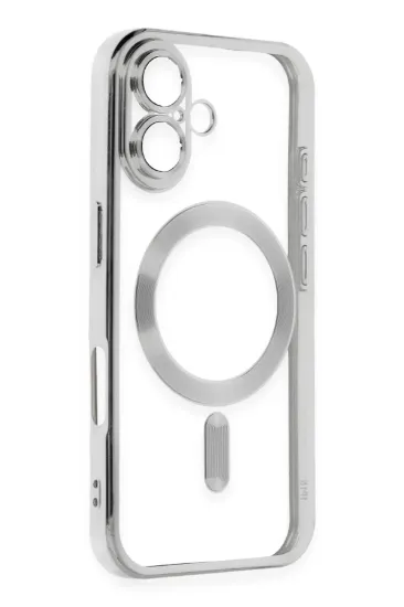 Newface iPhone 16 Plus Kılıf Kross Magneticsafe Kapak - Gümüş resmi