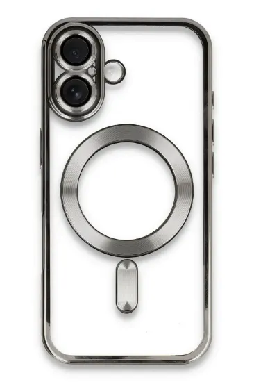Newface iPhone 16 Plus Kılıf Kross Magneticsafe Kapak - Titan Gri resmi